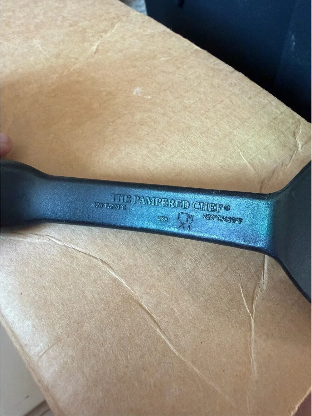 Pampered Chef Black 13 inch Slotted Spatula Turner